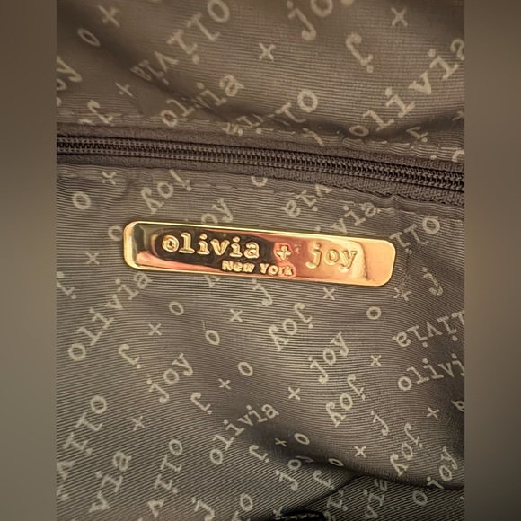 2/$30 Olivia + Joy Large Color-block Shoulder Bag Gold Hardware Removeable Strap - Picture 7 of 16